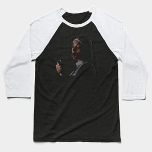 Smoking nun Baseball T-Shirt